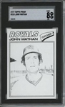 1977 Topps #218 John Wathan 9 card progressive proof.